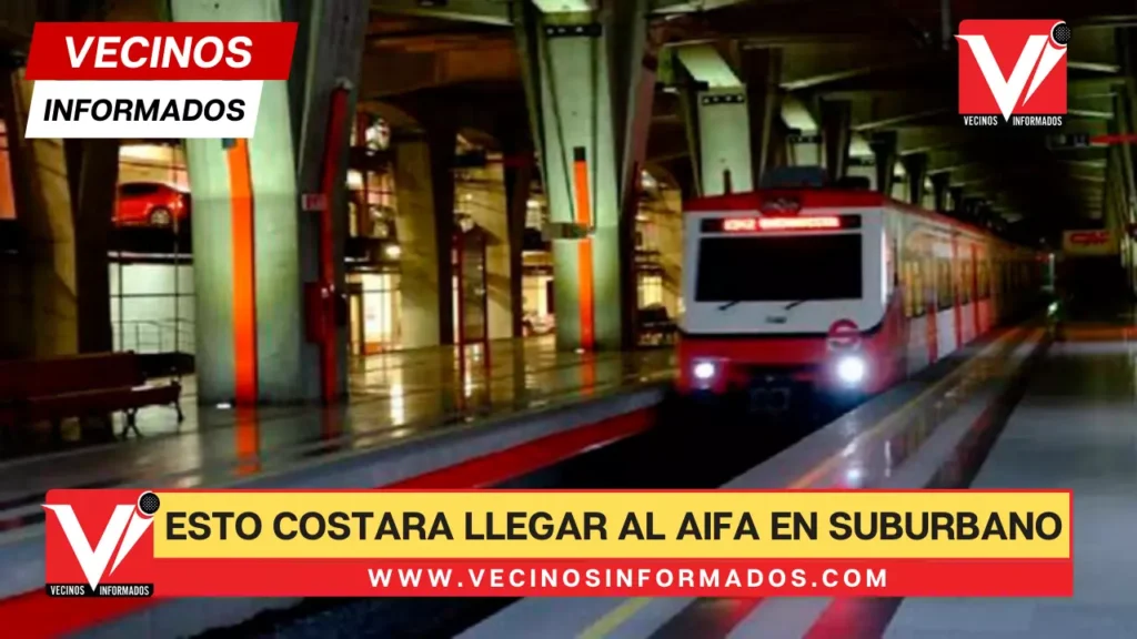 Esto te va a costar viajar en Tren Suburbano de Buenavista hacia el AIFA