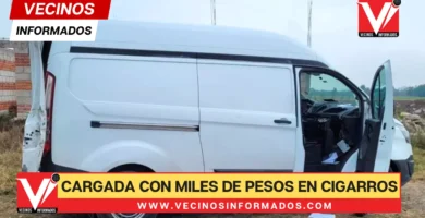 Camioneta cargada con miles de pesos en cigarros es recuperada