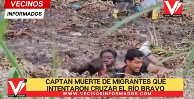 Captan muerte de migrantes que intentaron cruzar el Río Bravo | VIDEO