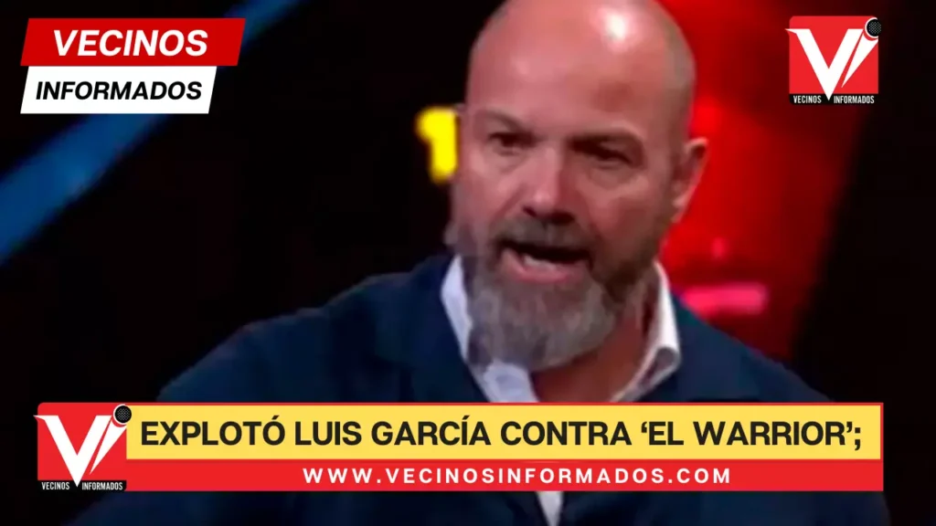 VIDEO Así explotó Luis García contra ‘El Warrior’; aventó hasta la taza y se fue del set