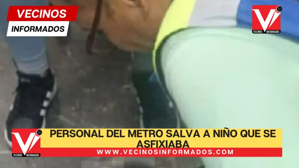 Personal del Metro salva a niño que se asfixiaba en la estación Pantitlán