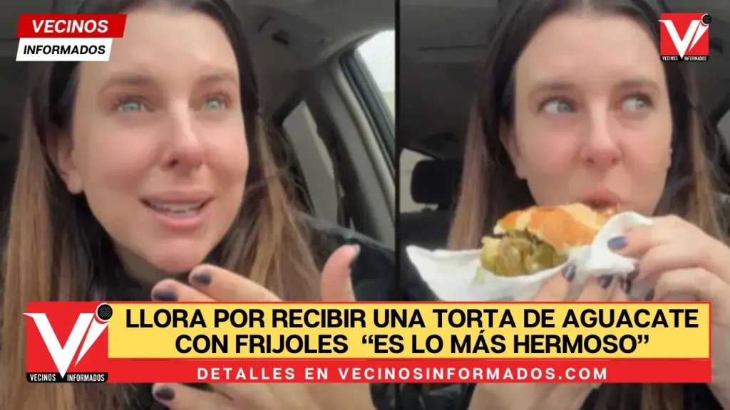 VIDEO Extranjera llora por recibir una torta de aguacate con frijoles de una mamá mexicana; “es lo más hermoso”