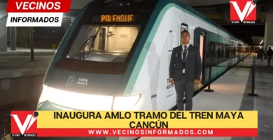 Inaugura AMLO tramo del Tren Maya Cancún