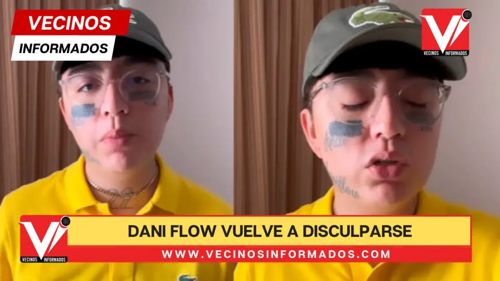 VIDEO Dani Flow vuelve a disculparse, ahora por la polémica rima