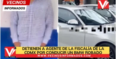 Detienen a agente de la Fiscalía de la CDMX por conducir un BMW robado