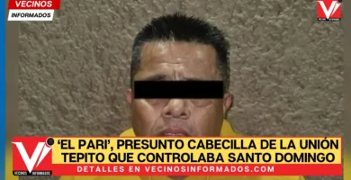 ‘El Pari’, presunto cabecilla de La Unión Tepito que controlaba Santo Domingo, es detenido
