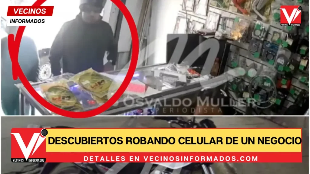 VIDEO | Un hombre y una mujer son descubiertos robando celular de un negocio en Ecatepec