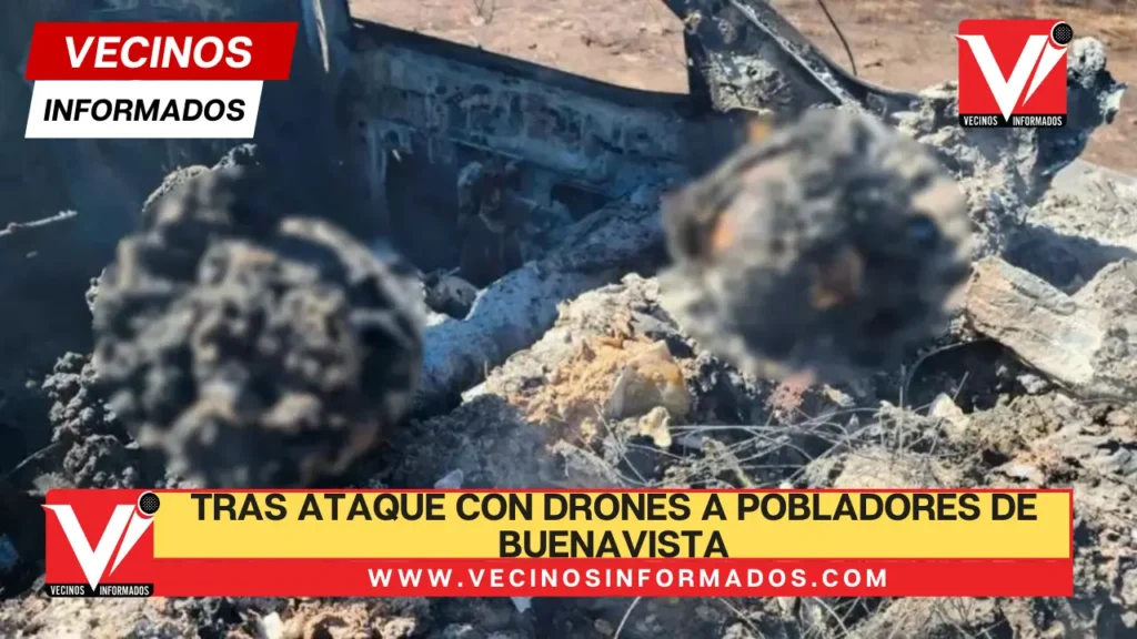 Tras ataque con drones a pobladores de Buenavista, encuentran cuerpos calcinados