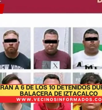 Liberan a 6 de los 10 detenidos durante la balacera de Iztacalco