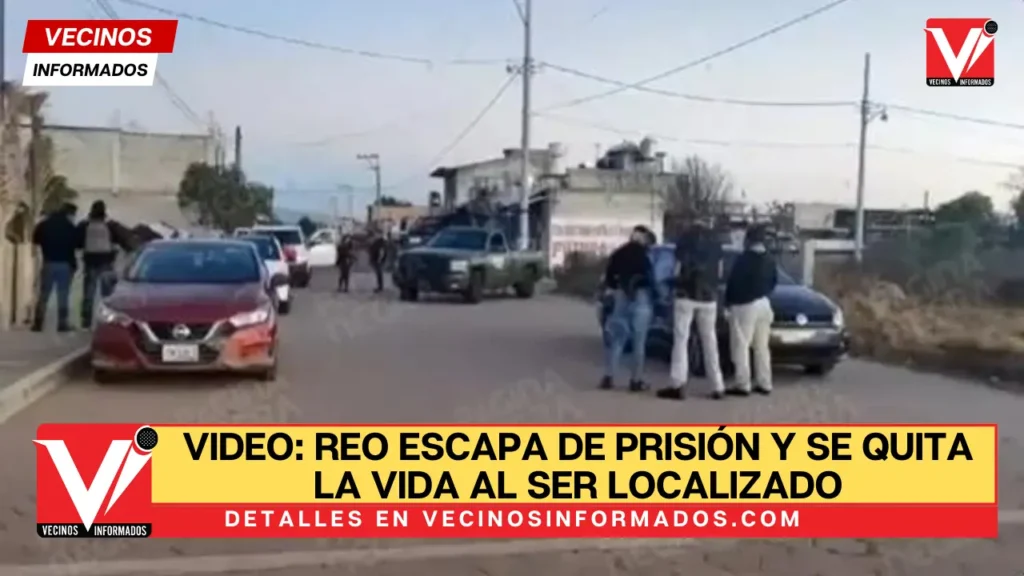 VIDEO: Reo escapa de prisión y se quita la vida al ser localizado