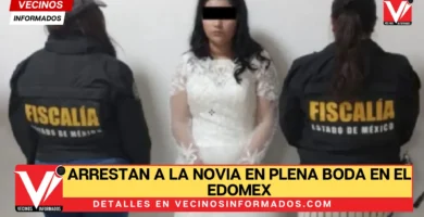 Arrestan a la novia en plena boda en el Edomex
