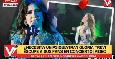 ¿Necesita un psiquiatra? Gloria Trevi escupe a sus fans en concierto |VIDEO