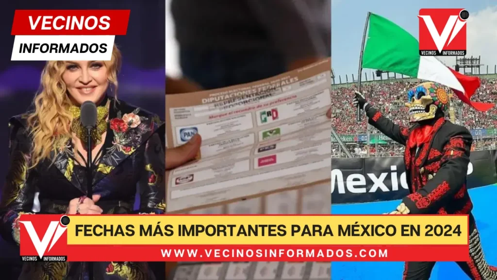 Estas son las fechas más importantes para México en 2024 ¡Imperdibles!