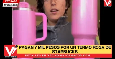 Pagan 7 mil pesos por un termo rosa de Starbucks