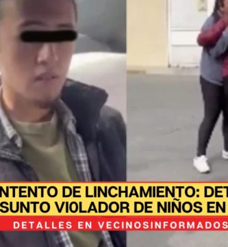 Detienen a presunto violador de niños en Coacalco, Edomex