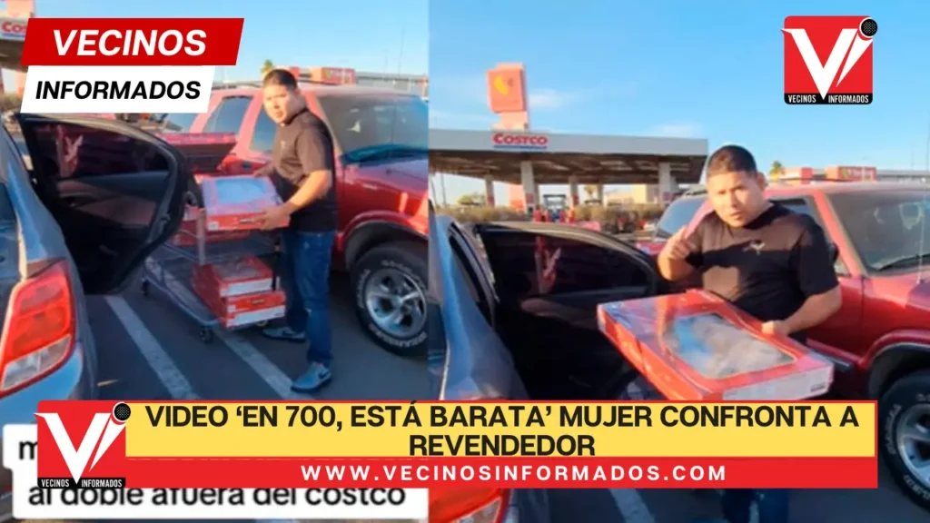 VIDEO ‘En 700, está barata’ mujer confronta a REVENDEDOR de Rosca de Reyes afuera de Costco y así reaccionó