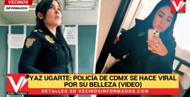Yaz Ugarte: Policía de CDMX se hace viral por su belleza (VIDEO)