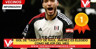 Gol de 'taquito' de Raúl Jiménez es elegido como mejor del mes por Fulham