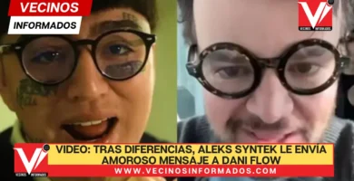 VIDEO: Tras diferencias, Aleks Syntek le envía amoroso mensaje a Dani Flow