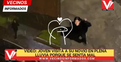 VIDEO: Joven visita a su novio en plena lluvia porque se sentía mal