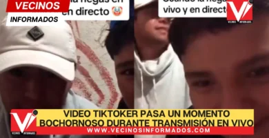VIDEO Tiktoker pasa un momento bochornoso durante transmisión en vivo