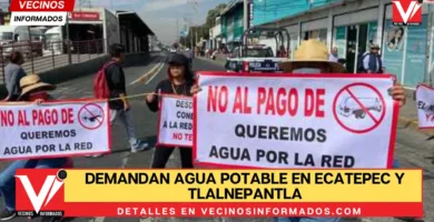 Demandan agua potable en Ecatepec y Tlalnepantla