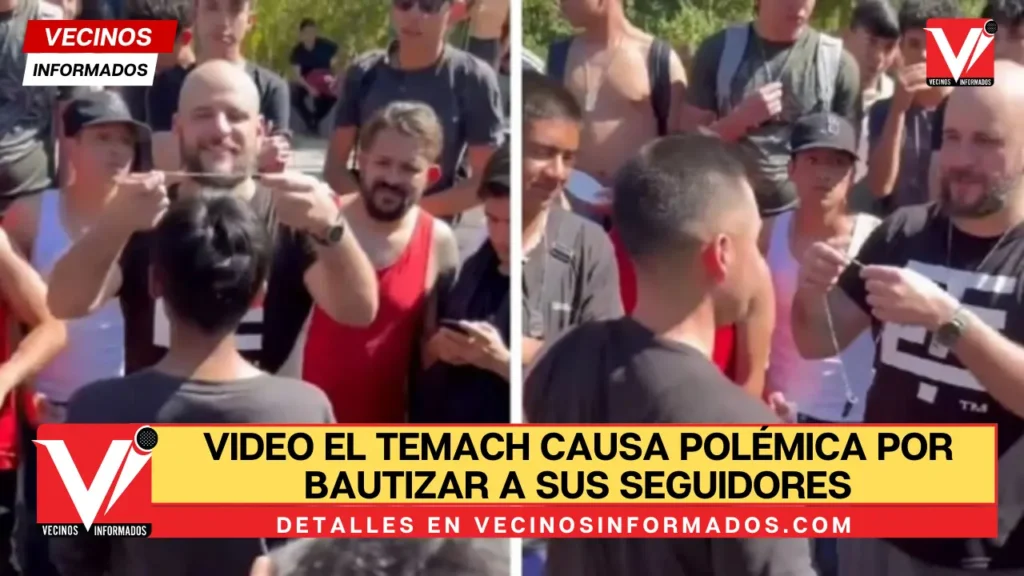 VIDEO El Temach causa polémica por bautizar a sus seguidores para que sean ‘hombres alfa’