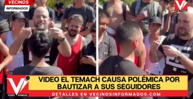 VIDEO El Temach causa polémica por bautizar a sus seguidores para que sean ‘hombres alfa’