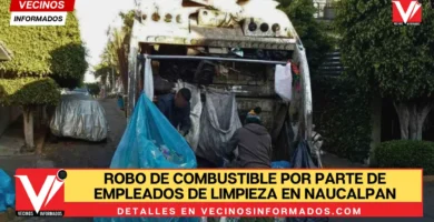 Denuncian robo de combustible por parte de empleados de limpieza en Naucalpan
