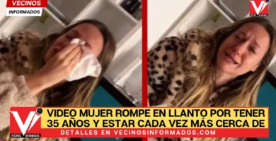 VIDEO Mujer rompe en llanto por tener 35 años y estar cada vez más cerca de los 40