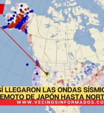 Así llegaron las ondas sísmicas del terremoto de Japón hasta Norteamérica