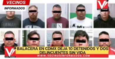 Balacera en CDMX deja 10 detenidos y dos delincuentes sin vida