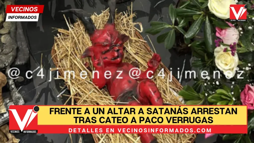 Frente a un altar a Satanás arrestan tras cateo a Paco Verrugas de la Unión en Tepito