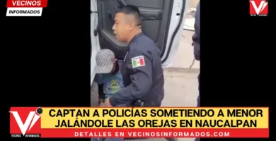 VIDEO: Captan a policías sometiendo a menor en Naucalpan; oficiales ya son investigados