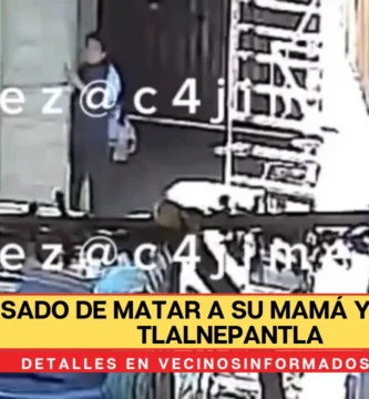Hombre acusado de matar a su mamá y abuela en Tlalnepantla, sale muy tranquilo de su casa