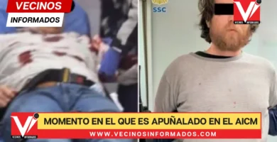 VIDEO: Momento exacto en el que un venezolano es apuñalado en el AICM