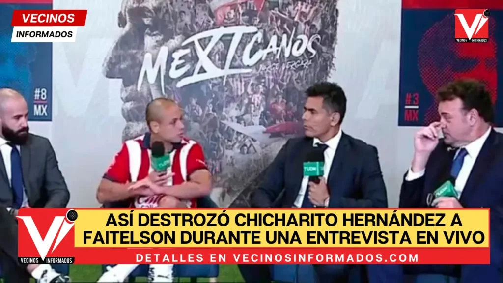 VIDEO Así destrozó Chicharito Hernández a Faitelson durante una entrevista EN VIVO