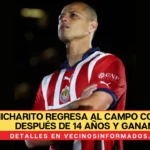 Chicharito regresa al campo con Chivas después de 14 años y ganan 3-1