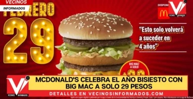 McDonald's celebra el año bisiesto con Big Mac a solo 29 pesos