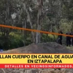 Hallan cuerpo en canal de aguas negras en Iztapalapa, CdMx