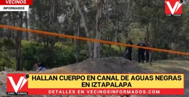 Hallan cuerpo en canal de aguas negras en Iztapalapa, CdMx