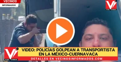 VIDEO: Policías golpean a transportista en la México-Cuernavaca