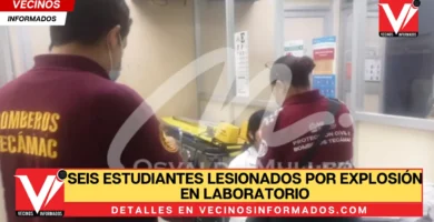 Seis estudiantes lesionados por explosión en laboratorio de la Universidad Tecnológica de Tecámac