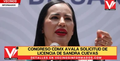 Congreso CdMx avala solicitud de licencia de Sandra Cuevas; buscará senaduría con MC
