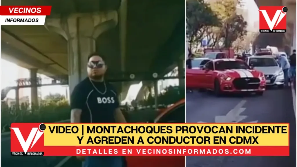 VIDEO | Montachoques provocan incidente y agreden a conductor en CDMX; ya los identificaron