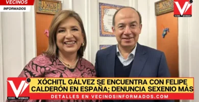 Xóchitl Gálvez se encuentra con Felipe Calderón en España; denuncia sexenio más violento en México