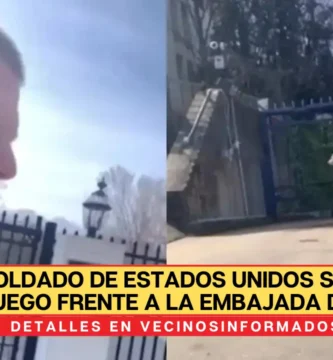 Soldado de Estados Unidos se prende fuego frente a la embajada de Israel
