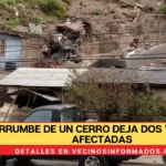 Derrumbe de un cerro deja dos viviendas afectadas en Tijuana