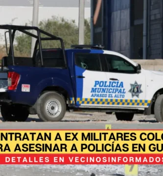 Contratan a ex militares colombianos para asesinar a policías en Guanajuato