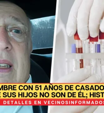 Hombre con 51 años de casado descubre que sus hijos no son de él; historia viral